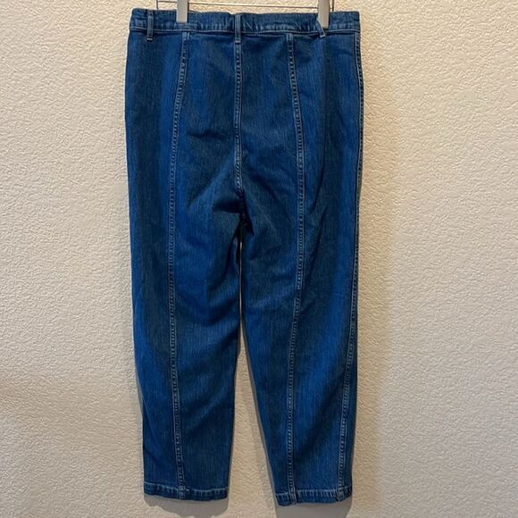 Madewell Tapered Jeans in Fernhill Wash: Seamed Edition No Pockets Size 32 - Picture 10 of 16